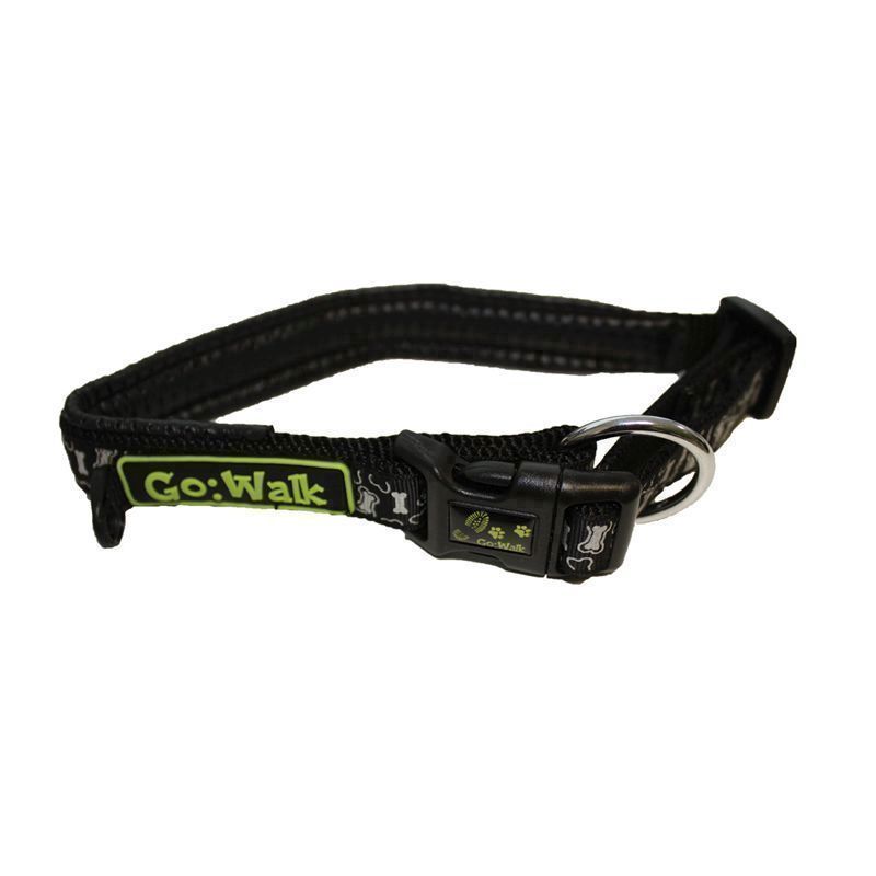 Large Black Go Walk Dog Collar